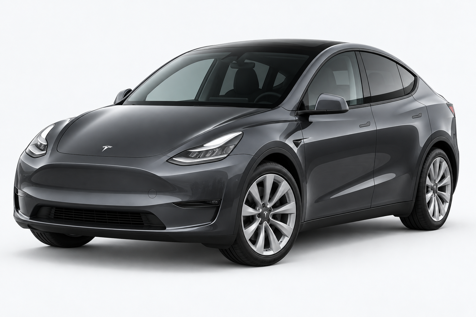 深灰色 Model Y 展示图